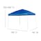 Flash Furniture Blue Canopy Tent, Folding Table and 4 Chair Set JJ-GZ10183Z-4LEL3-BLWH-GG - alternate 9